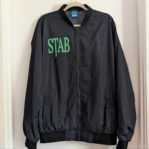 Rare Little Shop of Gore "STAB" Horror Bomber Jacket - Men's XL